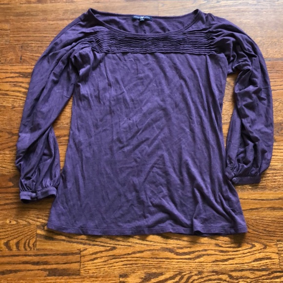 Gap purple 3/4 sleeve shirt - Picture 1 of 3